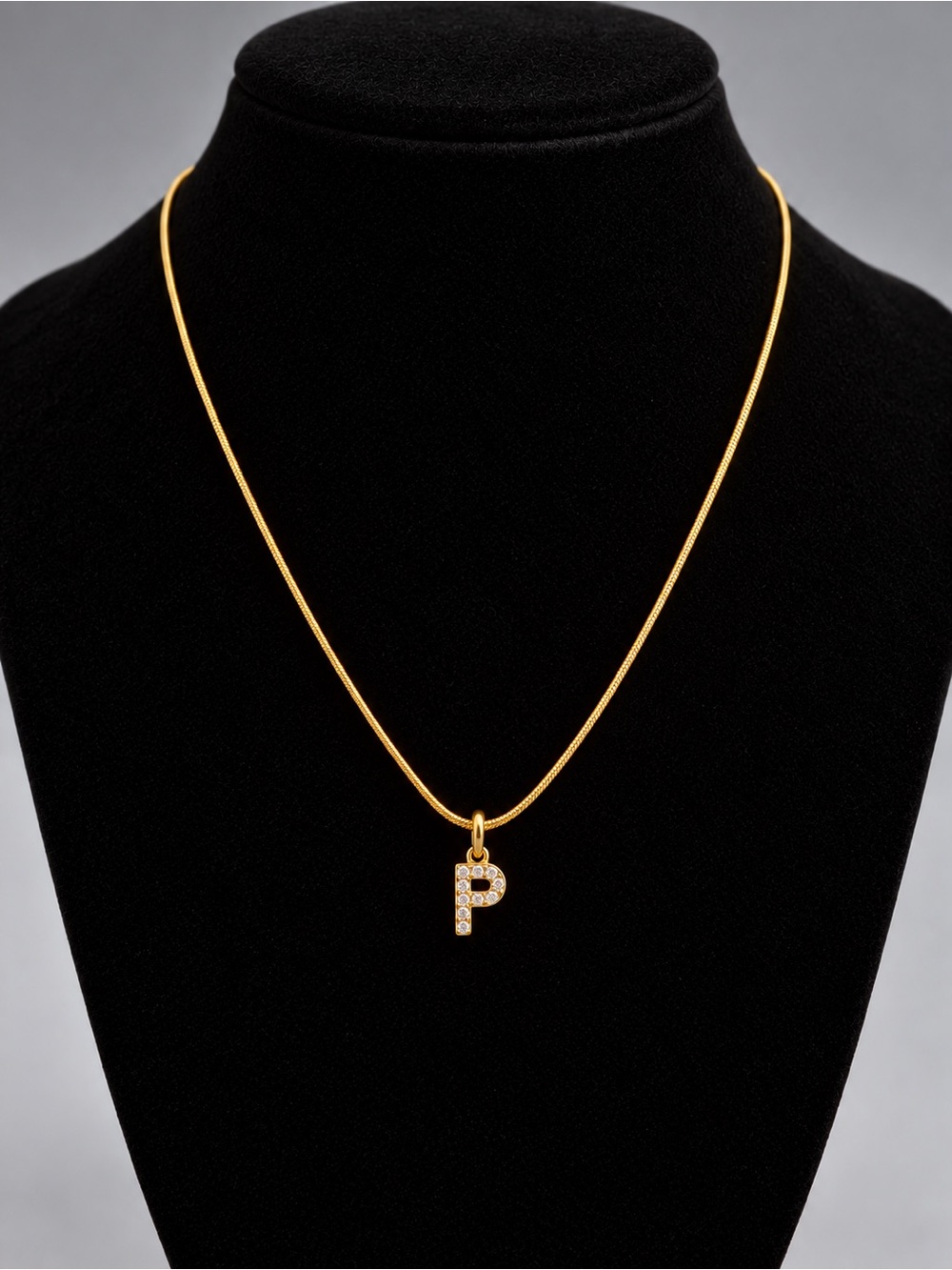 Premier Designs "P" Gold-Tone Initial Charm Necklace, 18" chain